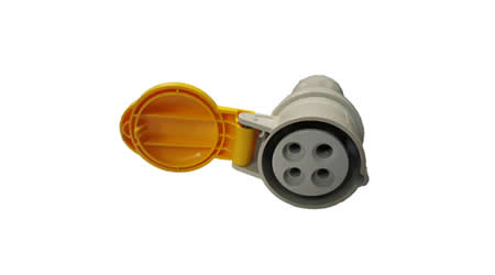 giraffe controls yellow female 16A 4 pin socket